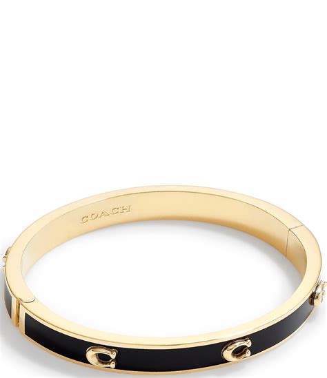 coach bangle bracelet wholesale|coach signature logo hinged bangle.